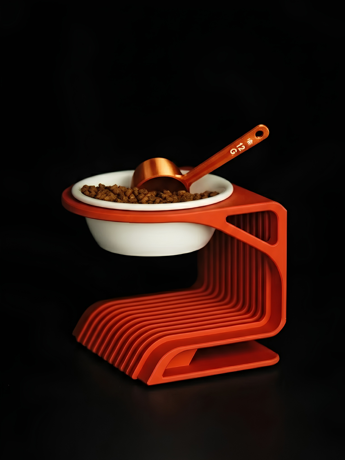 Yükseltilmiş Mama Kabı Standı Ergonomik Mama-Su Kabı